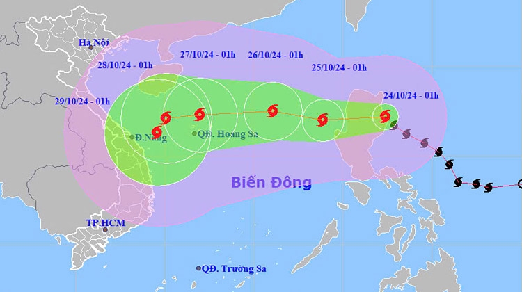 Typhoon Trami heads for Vietnam after battering the Philippines, killing 14